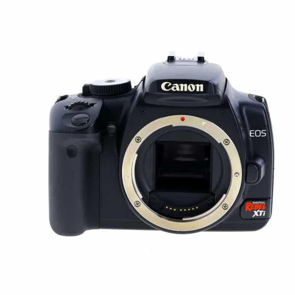 Canon EOS Rebel XTI DSLR Camera Body, Black {10.1MP} at KEH Camera