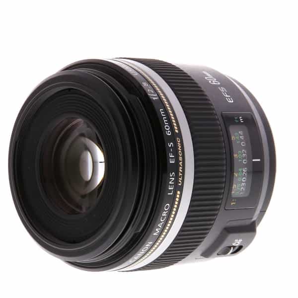 Canon EF-S 60mm f/2.8 Macro USM Autofocus APS-C Lens, Black {52} at KEH  Camera
