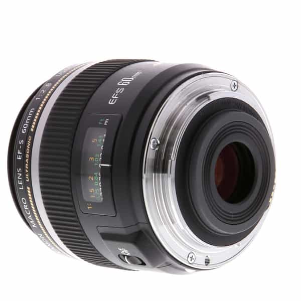Canon EF-S 60mm f/2.8 Macro USM Autofocus APS-C Lens, Black {52} at KEH  Camera