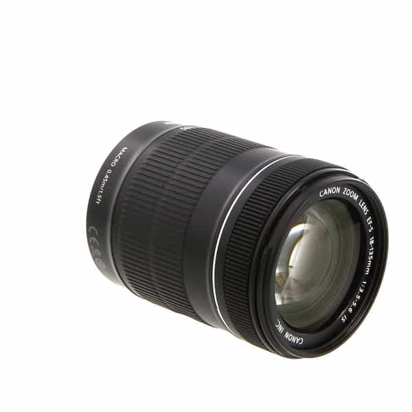 Canon EF-S 18-135mm f/3.5-5.6 IS Autofocus APS-C Lens, Black {67} at KEH  Camera
