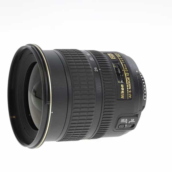 Nikon AF-S DX Nikkor 12-24mm f/4 G ED IF Autofocus APS-C Lens, Black {77}  at KEH Camera