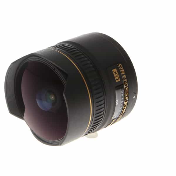 Nikon AF DX Nikkor 10.5mm f/2.8 G ED Fisheye Autofocus Lens for APS-C  Sensor DSLR, Black {Rear Gel} - Used SLR & DSLR Lenses - Used Camera Lenses  at KEH Camera at