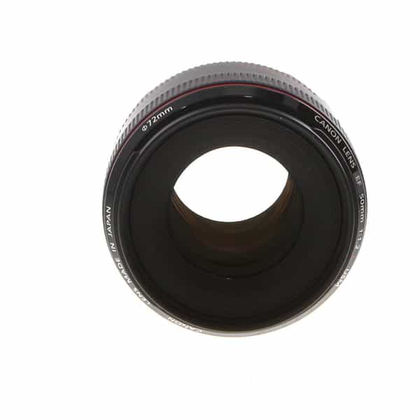 Canon 50mm f/1.2 L USM EF-Mount Lens {72} - With Caps and Hood - LN-