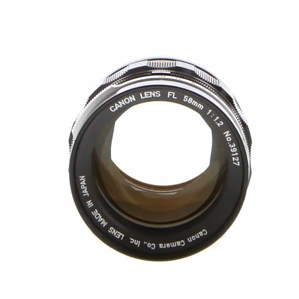 Canon 58mm F/1.2 Breech Lock FL Mount Lens {58mm} at KEH Camera