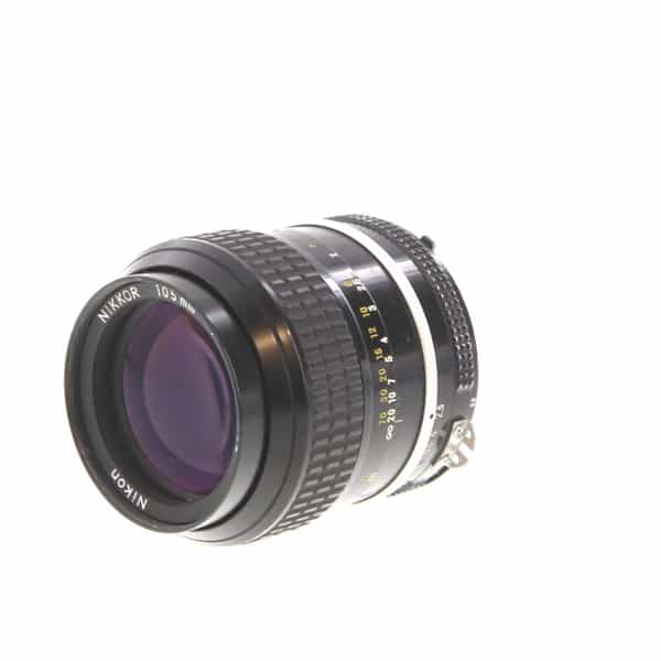 Nikon Nikkor 105mm F/2.5 AI Manual Focus Lens {52} - Used Camera Lenses at  KEH Camera at KEH Camera