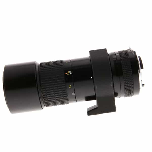 Nikon 200mm f/4 Micro-NIKKOR AI Manual Focus Lens {52} with Built-in Hood  at KEH Camera