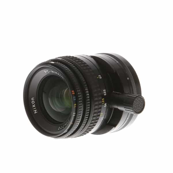 Nikon 35mm f/2.8 PC-NIKKOR Non AI Manual Focus Lens, Black {52} with Black  Knob at KEH Camera