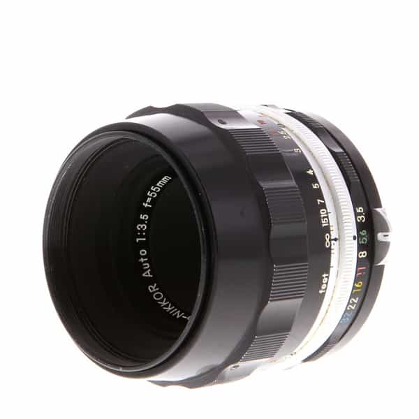Nikon 55mm f/3.5 Micro-NIKKOR Non AI Nippon Kogaku Japan Manual Focus Lens  {52} Compensating Lens at KEH Camera