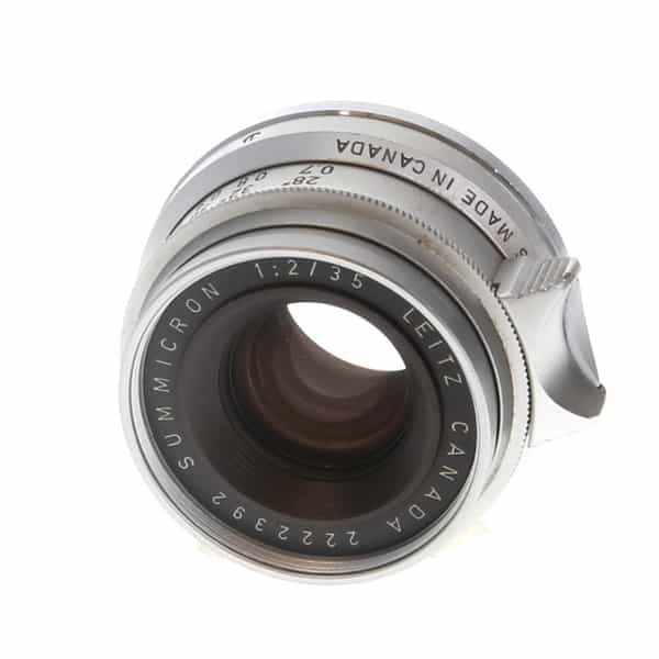 Leica 35mm f/2 Summicron Leitz Canada M-Mount Lens, Chrome {E39} 11308,  SAWOM (Version 1) at KEH Camera