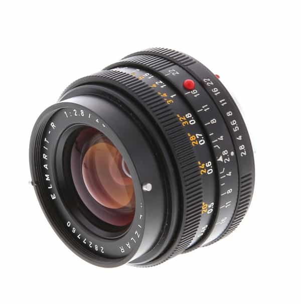 Leica 28mm f/2.8 Elmarit-R 3 Cam Lens, Black {48} at KEH Camera