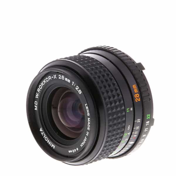 Minolta 28mm F/2.8 W-Rokkor X MD Mount Manual Focus Lens {49} - Used SLR &  DSLR Lenses - Used Camera Lenses at KEH Camera at KEH Camera