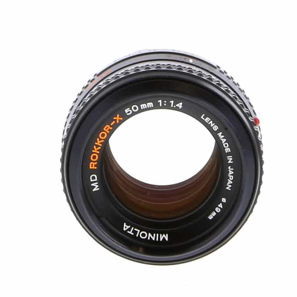 Minolta 50mm F/1.4 Rokkor-X MD Mount Manual Focus Lens {49} - Used Camera  Lenses at KEH Camera at KEH Camera