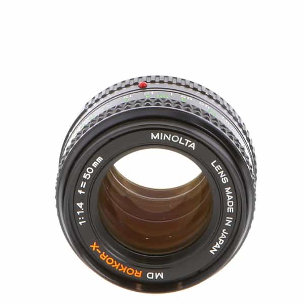 Minolta 50mm F/1.4 Rokkor-X MD Mount Manual Focus Lens {55} at KEH Camera
