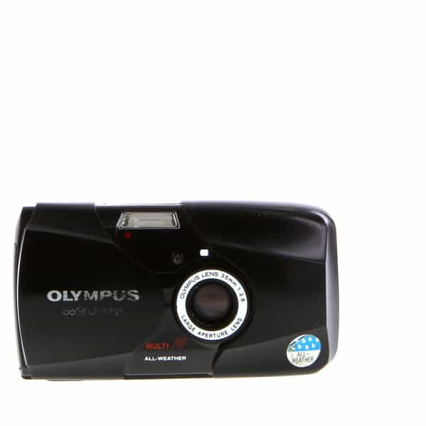 Olympus Infinity Stylus Epic All Weather 35mm Camera, Black with 35mm f/2.8  Lens at KEH Camera