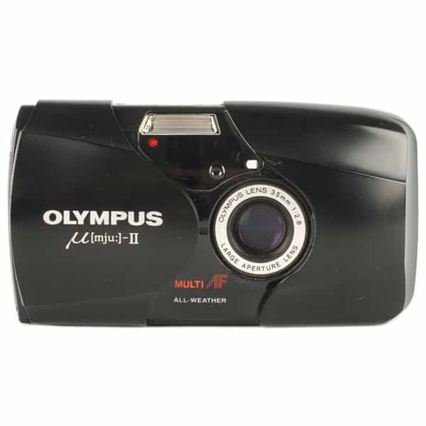 Olympus [mju:]-II ZOOM 80 All-Weather 35mm Camera, Black with 35-80mm Lens  at KEH Camera