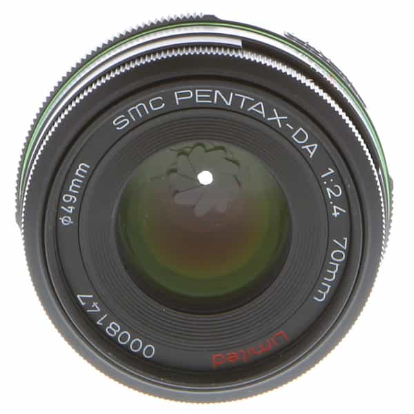 Pentax 70mm f/2.4 SMC PENTAX-DA Limited Autofocus APS-C Lens for K-Mount,  Black {49} at KEH Camera