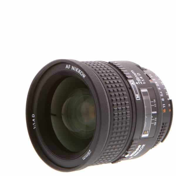 Nikon AF NIKKOR 28mm f/1.4 D Autofocus Lens {72} - With Caps - LN-