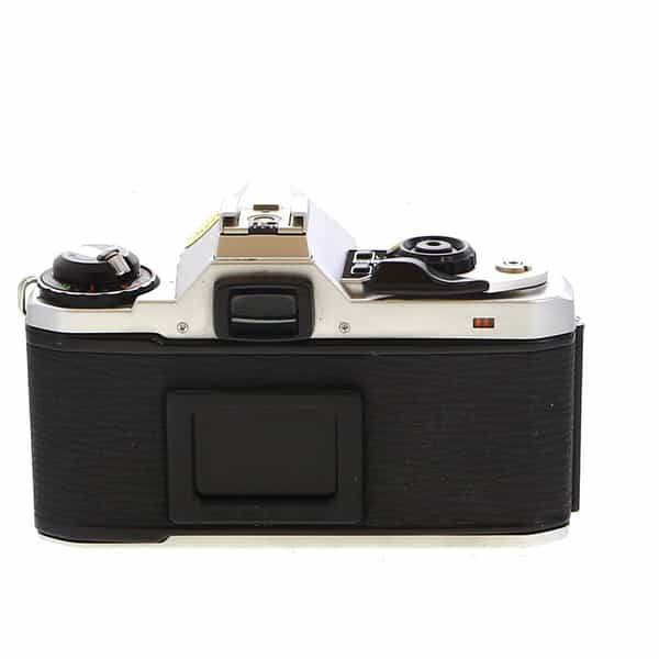 Pentax ME Super SE 35mm Camera Body, Chrome with Black Leather at KEH Camera
