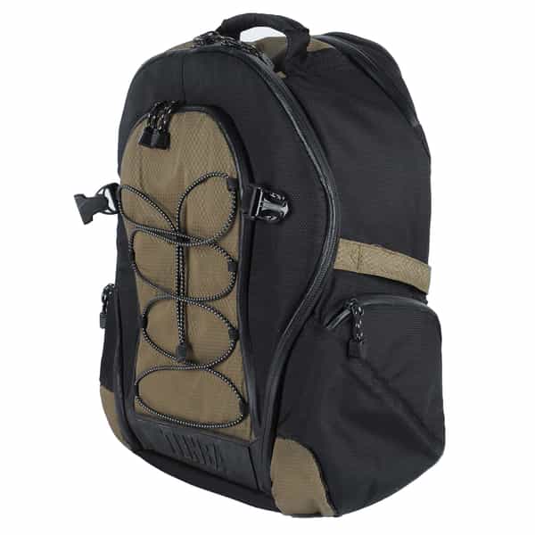 Tenba Shootout Medium Backpack, Black/Olive 12X17X6" (632-311) at KEH Camera