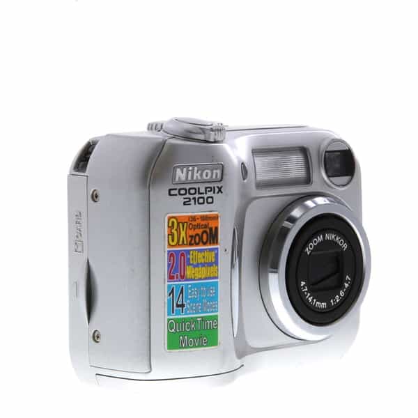 Nikon Coolpix 2100 Digital Camera, Silver {2MP} at KEH Camera