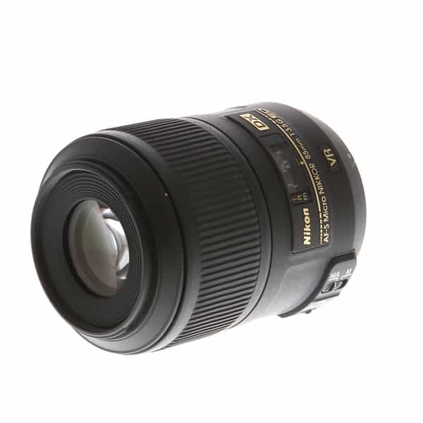 Nikon AF-S DX Micro Nikkor 85mm f/3.5 G Macro ED VR Autofocus APS-C Lens  for F-Mount, Black {52} at KEH Camera