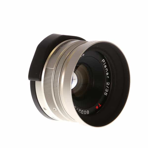 Contax 35mm f/2 Zeiss Planar T* Lens for G-Series, Titanium {46} (for G2,  Modified G1 Body) at KEH Camera