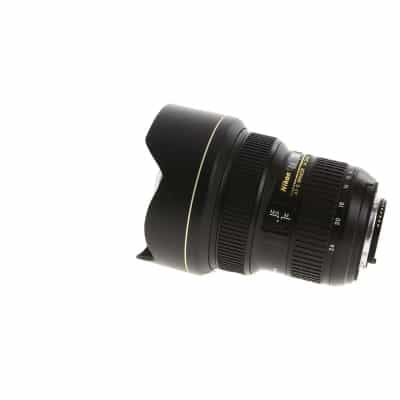 Nikon AF-S NIKKOR 14-24mm f/2.8 G ED Autofocus IF Lens, Black with Built-in  Petal Hood - With Caps - LN-