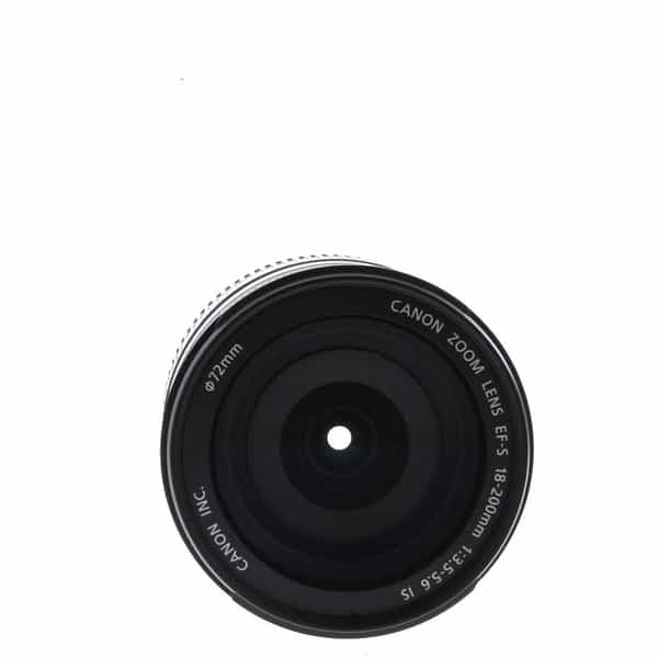 Canon EF-S 18-200mm f/3.5-5.6 IS Autofocus APS-C Lens, Black {72} at KEH  Camera
