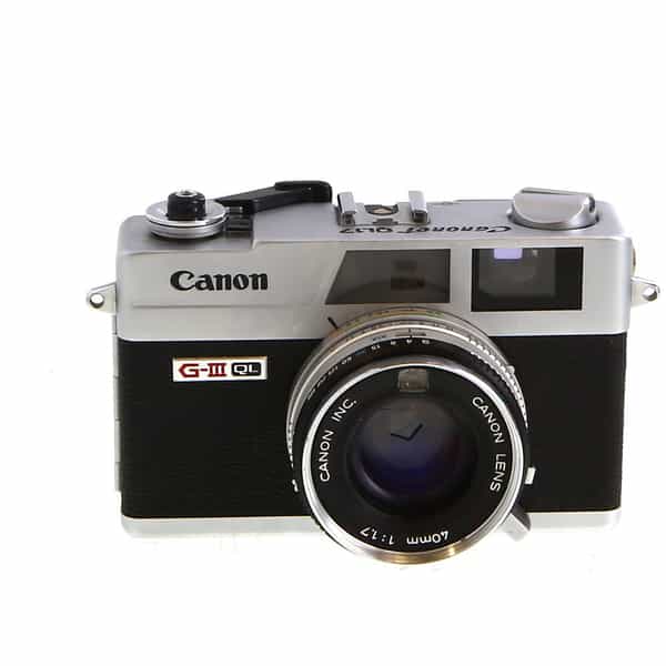 Canon Canonet QL17 GIII 35mm Rangefinder Camera, Chrome with 40 f/1.7 Lens  at KEH Camera
