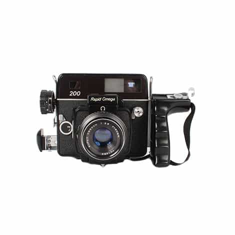 Omega Rapid Omega 200 Medium Format Camera, With 90mm f/3.5 Super Omegon  Lens, 120 Back, Grip at KEH Camera