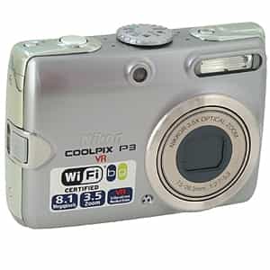 Nikon Coolpix P3 Digital Camera, Black {8.1MP} at KEH Camera