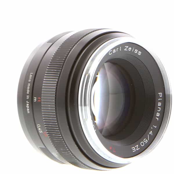 Zeiss 50mm f/1.4 Planar ZE T* Manual Focus Lens for Canon EF-Mount 