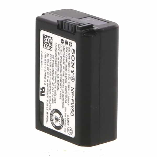 Sony NP-FW50 Battery (A7,A7 II,A7R,A7R II,A33,A55,NEX-3,5,6 And 7) at KEH  Camera