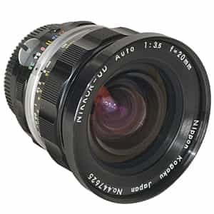 Nikon 20mm f/3.5 NIKKOR-UD Auto AI'D Nippon Kogaku Japan Manual Focus Lens  {72} at KEH Camera