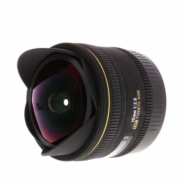 Sigma 10mm f/2.8 Fisheye EX DC HSM Autofocus APS-C Lens for Canon EF-S  Mount {RearGel} at KEH Camera