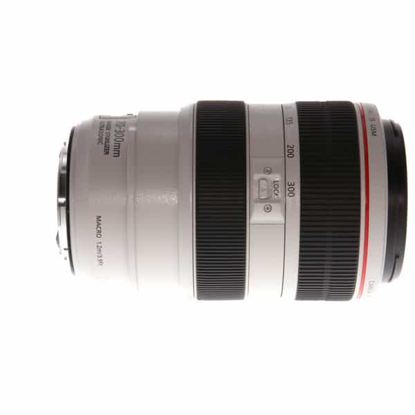 Canon 70-300mm f/4-5.6 L IS USM Lens for EF-Mount, White {67} - With Case,  Caps and Hood - EX+