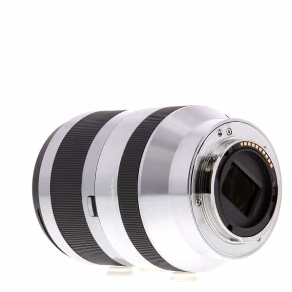 Sony E 18-200mm f/3.5-6.3 OSS Autofocus APS-C Lens for E-Mount, Silver {67}  SEL18200 at KEH Camera
