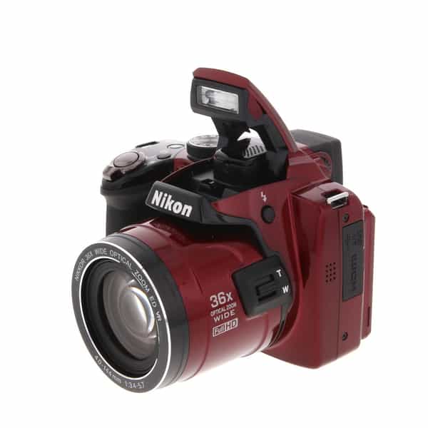 Nikon Coolpix P500 Digital Camera, Red {12.1MP} at KEH Camera