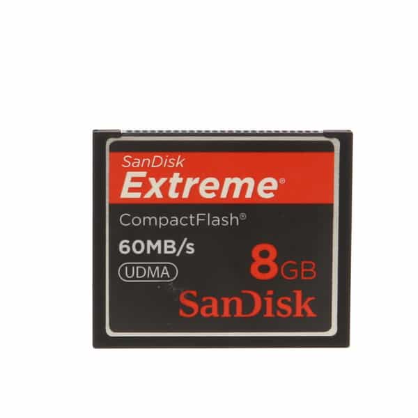 Sandisk 8GB 60 MB/s Extreme UDMA Compact Flash [CF] Memory Card at KEH  Camera
