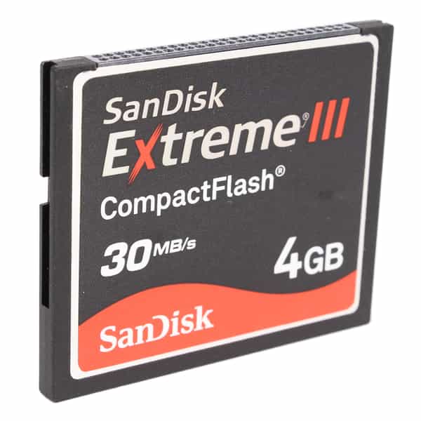 Sandisk 4GB 30MB/s Extreme III Compact Flash [CF] Memory Card at KEH Camera