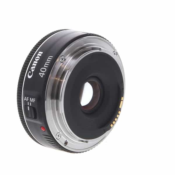 Canon 40mm f/2.8 STM Pancake EF-Mount Lens, Black {52} at KEH Camera