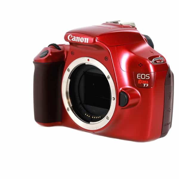 Canon EOS Rebel T3 DSLR Camera Body, Red {12.2MP} at KEH Camera