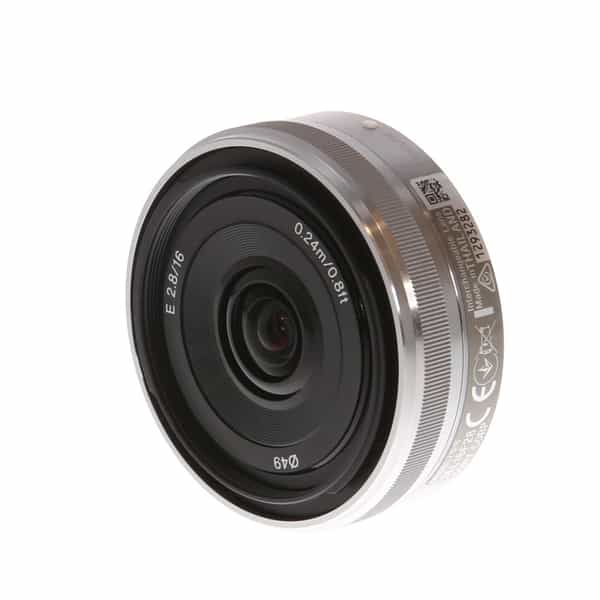 Sony 16mm f/2.8 AF E-Mount Lens, Silver (SEL16F28) {49} - Used Camera  Lenses at KEH Camera at KEH Camera