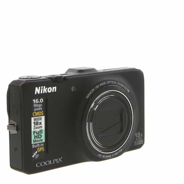 Nikon Coolpix S9300 Digital Camera, Black {16.0MP} at KEH Camera