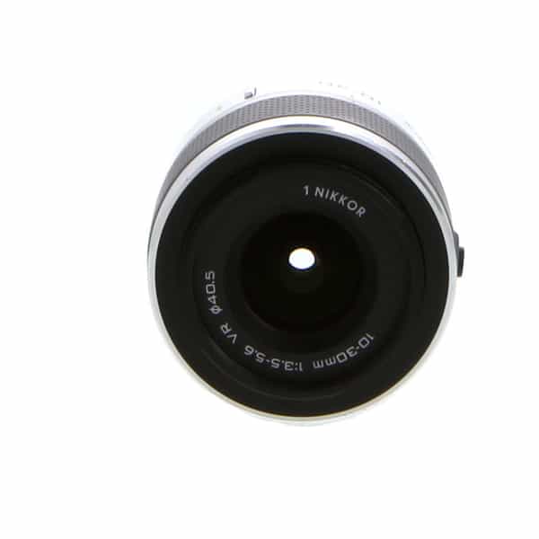 Nikon Nikkor 10-30mm f/3.5-5.6 VR Lens For Nikon 1 System CX Format, White  {40.5} at KEH Camera