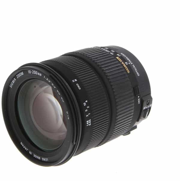 Sigma 18-200mm f/3.5-6.3 DC OS Macro APS-C Lens for Canon EF-S Mount {72}  at KEH Camera