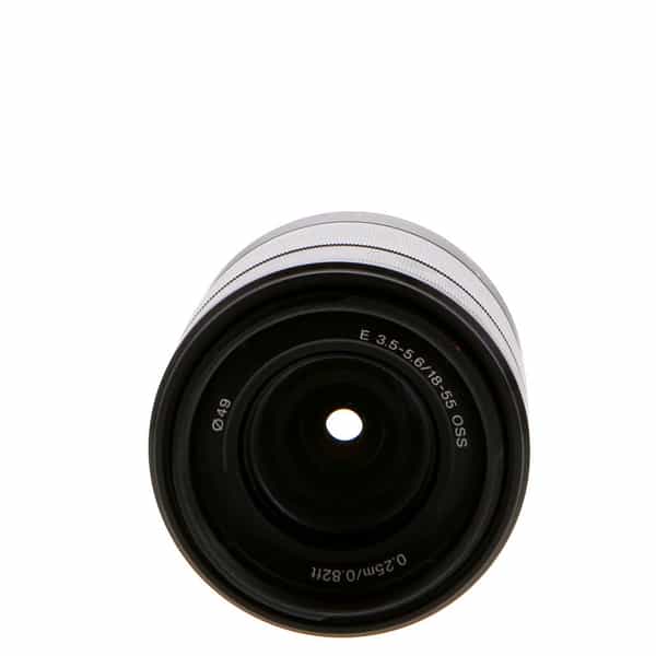 Sony E 18-55mm f/3.5-5.6 OSS Autofocus APS-C Lens for E-Mount, Black {49}  SEL1855 at KEH Camera
