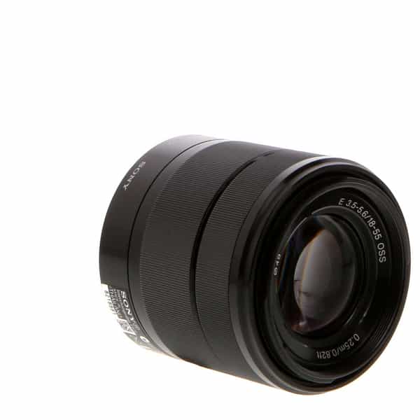 Sony E 18-55mm f/3.5-5.6 OSS Autofocus APS-C Lens for E-Mount, Black {49}  SEL1855 at KEH Camera