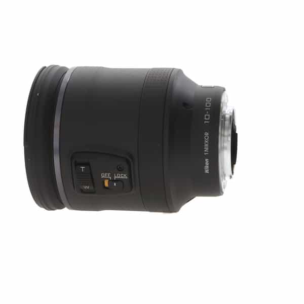 Nikon Nikkor 10-100mm f/4-5.6 VR Lens for Nikon 1 System CX Format, Black  {55} at KEH Camera