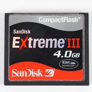 Sandisk 4GB Extreme III Compact Flash [CF] Memory Card at KEH Camera